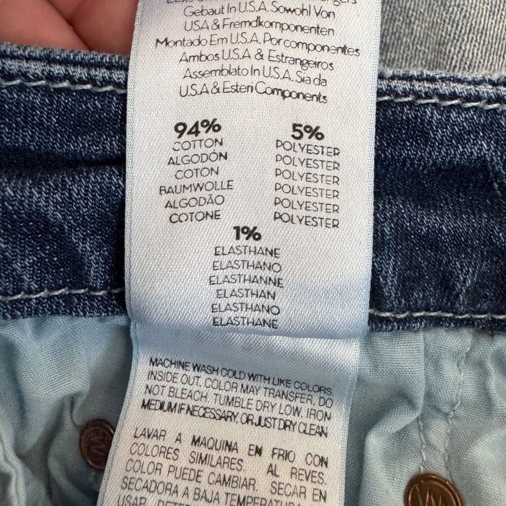 MOTHER The Looker Ankle Fray Jeans Furiously Happy Women's Size 27 2 - Picture 8 of 10